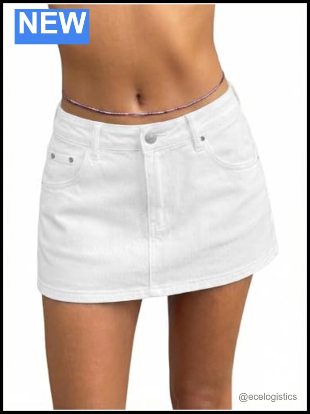 EMMIOL Women Denim Skort Y2K Stretchy Mid Waist Mini Skirt with Built-in Shorts